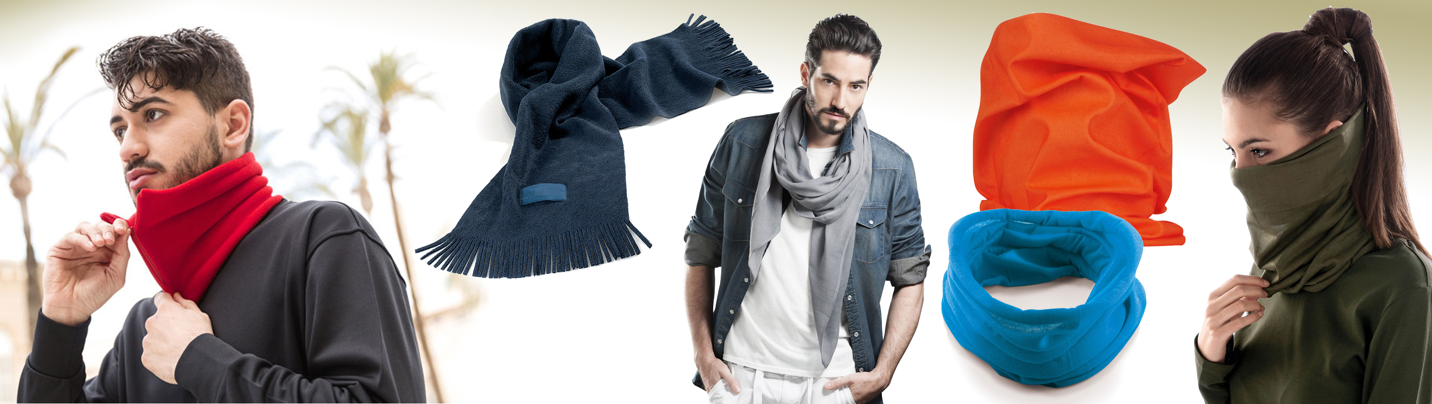 Sciarpe, scaldacollo e foulard promozionali neutre da personalizzare - Gadget Pubblicitari